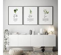 Bible Verse Poster And Prints Faith Hope Love Wall Art 3 Pieces Christian Quotes Canvas Painting Living Room Home Decor 30Cmx40Cmx3Pcs No Frame
