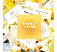 Bible Verse Prayer Cards, Sunflower 100 Scriptures Scratch-off Cards | Bible Verses for Daily Inspiration and Surprises, affirmations, Perfect Christian Gifts for Women, Prayer, and Encouragement
