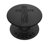 Bible Verse Psalm 46:10 Be Still And Know That I Am God PopSockets Adhesive PopGrip