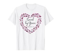 Bible Verse Saved by Grace Through Faith Scripture God Quote T-Shirt
