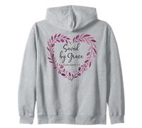 Bible Verse Saved By Grace Through Faith Scripture God Quote Zip Hoodie
