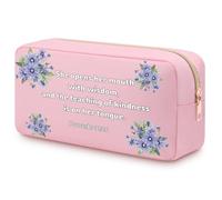 Bible Verse Scripture Christian Makeup Bag Religious Presents for Teen Girls Wife Mum Grandma Female Colleague Friends Sisters Toiletry Bag Mothers Day Christmas Birthday Gifts Makeup Travel Pouch