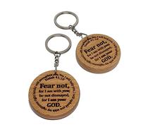 Bible Verse Scripture Keyring Keychain Gift Fear NOT, for I AM with You; BE NOT DIMAYED, for I AM Your GOD Isaiah 41:10