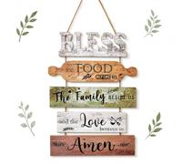 Bible Verse Wall Art, Christian Inspirational Hanging Wall Plaque Sign | Christian Home Decor for Living Room, Bible Verse Plaques for Home Kitchen Office, Religious Christian Gifts for Women Men