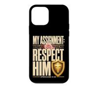 Bible Verse Wife My Assignment: Respect Him Ephesians 5:33 Case for iPhone 12 mini