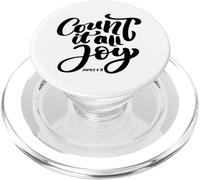 Bible Verse Women Men Count It All Joy James God Scripture PopSockets PopGrip for MagSafe