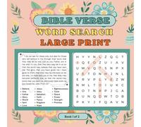 Bible Verse Word Search Large Print Puzzle Book: Christian Word Find Book for Adults to Draw Closer to God Book 1 of 2