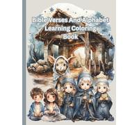 Bible Verses And Alphabet Learning Coloring Book: Children’s Christian Coloring Book (Christian Religion Church Jesus GOD Bible)