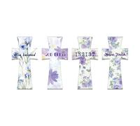 Bible Verses Bookmarks - Magnetic Bookmarks Inspirational Religious Flowers, 4 Pieces Reading | For Book Enthusiasts Church School Office Home Students And Teachers