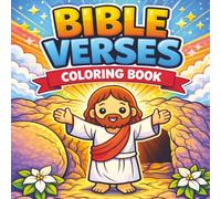 Bible Verses Coloring Book: Bold and Easy, Kawaii, Large Print, Christian, Educational, Cartoon, Cute and Cozy, Colouring, New and Old Testament, Gift, Christmas, Birthday, Paperback, 8.5 x8.5 inches.
