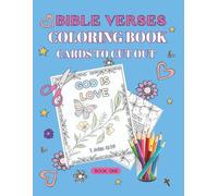 Bible Verses Coloring Book - BOOK ONE: Scripture Cards to Color, Cut Out, and Share - A Creative Christian Activity Book with Floral Designs for Encouragement, DIY Gifts, and Faith-Based Crafting