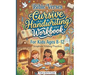 Bible Verses Cursive Handwriting Workbook for Kids Ages: 100 Days of Scripture Writing Practice to Master Penmanship and Memorize God’s Word (Ages 8-12)