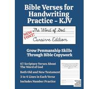 Bible Verses for Handwriting Practice - KJV: Word of God Cursive Edition