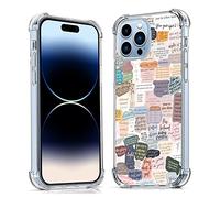 Bible Verses for iPhone 14 Pro Case,Christian Jesus Quotes Collage,Trendy Soft TPU Protective Case Compatible with iPhone 14 Pro