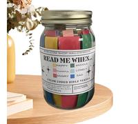 Bible Verses in 67 Colour Codes Message in a Bottle Handmade - Practical Prayer Cards, Inspirational Christian Art Gifts for Laughing at Life, Best Wishes and Get Well Soon