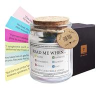 Bible Verses in a Glass Christian Gift for Women Prayer Jar with Color Bible Verse Color Coded Bible Verses Glass Read Me When Bible Verses Jar Expresses Emotions and Feelings