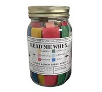 Bible Verses in a Jar, Handmade Message Bottle, 150g Aid Accessories for Inspire Happiness, Color Code Cards with Sleek Build, Prayer Notes with Compact Style, Handy Companion for Cheer Friends Laugh