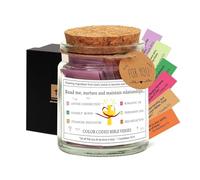 Bible Verses In A Jar | Inspirational Bible Verse Jar, Prayer Cards, Writing Jar, Spiritual Blessed Christian Bible Verse Jar, Study Supplies