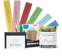 Bible Verses in a Jar(KJV),"Read Me When" Color Coded Bible Verses Jar(120pcs),Bible Verses for Emotions and Feelings,the hope jar bible verses,Scripture Jar,Gift for Christian(Plastic)