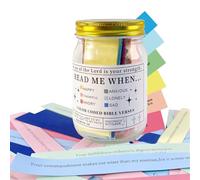 Bible Verses in a Jar Portable Bible Verses Prayer Cards Mini Bible Verses Jar with Coloring Bible Verses Thank-You Christian Bible Gifts Bible Verses Jar Easter Gifts
