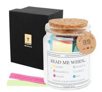 Bible Verses in a Jar, Read Me When Bible Verse Jar for Relaxing Emotions and Feelings, Reusable Blessings Jars Elegant Prayer Hope Jars with Greeting Card Inspired (style 1)