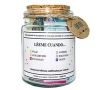 Bible Verses in A Jar | Spanish Bible Verse Jar | Read Me When Bible Jar with 90 Coloring Scriptures | Positive Thinking Emotional Support Bible Prayer Cards for Christian Devout Follower