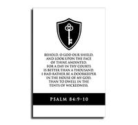Bible Verses Wall Art Psalm 84 9 10 Christian Hanging Wall Art Canvas Art Poster And Wall Art Picture Print Modern Bedroom Decor Posters 16x24inch(40x60cm)