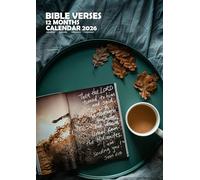 Bible Verses Wall Calendar, A3 Size, Wire-Bound, Full Colour, Free Pack of Calendar Stickers.