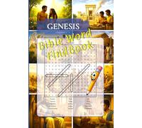 Bible Word Find Book - Genesis 1-11: 100 Word Find Puzzles summarizing the Bible stories with black character images (Teaching the Bible with fun a representation)