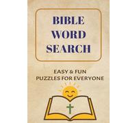 Bible Word Search Book: Easy-to-Read Large Print Word Searches About the Bible, Spiral-Bound, Faith, and the Miracles of Jesus | 50+ Puzzles | 6x9 ... Gift for Vacations, Holidays, and Cozy Nights