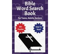 Bible Word Search Book: For Teens, Adults, and Seniors | 50+ Puzzles | Easy to Read