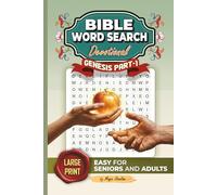 Bible Word Search Devotional Large Print for Seniors: Easy Bible Word Search Puzzles for Seniors | Easy for Seniors & Adults | Christian Gift for Men ... 117 pages (Bible Word Search- Genesis Part-1)