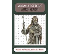 Bible Word Search Devotional Puzzles Book: Word Searches with Easy to Read Print about Miracles of Jesus, Bible Race, Christian Races, and More | 6x9 ... Gift for vacations, Holidays and Free Times.