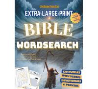 Bible Word Search Extra Large Print: 130 Puzzles With Verses, Devotionals & Prayers - Bonus Bible Themed Mazes & Trivia - Crafted to Inspire You, ... Focus (Brainzy Puzzles - Word Search Series)