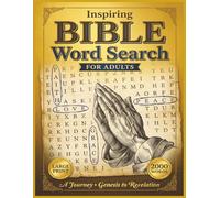 Bible Word Search for Adults: Large Print Christian Puzzle Book with 2000 Words from Genesis to Revelation