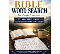 Bible Word Search for Adults & Seniors: 50 Large Print Puzzles with 1000 Inspiring Words from Scripture | Christian Activity Book for Relaxation, Faith Building & Stress Relief