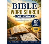 Bible Word Search for Seniors: Large Print Easy Puzzles for Relaxation, Faith & Memory Boost