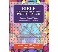 Bible Word Search Large Print: Christian Scripture KJV Verses for Seniors, Adults and Teens