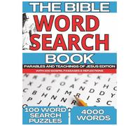 Bible Word Search: Parables & Teachings of Jesus: 100 Large Size Bible Word Search Puzzles with Gospel Passages, Reflections, and Classic Prayers | ... & Seniors | 8.5 x 11 inches (Word Find Books)