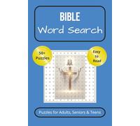 Bible Word Search Puzzle Book: Easy to Read Print about the Bible, Scripture, Christianity and More | 6x9 inches, 110 pages | 50+ Puzzles... Gifts for Vacations, Holidays and Leisure Time
