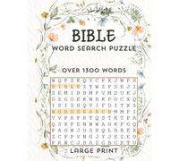 Bible Word Search Puzzle Book for Adult: Large Print Devotional Verses & Faith-Based Puzzles