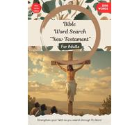 Bible Word Search Puzzle Book - New Testament: Word Searches with Easy to Read Print about Bible, God, Faith and More | 6x9 inches, 200 pages | 100 ... Gift for Vacations, Holidays and Free Times
