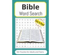 Bible Word Search Puzzle Book: Word Search with Easy to Read Print about The Bible, Names of People, Chapters, and More. {6x9 inches, 110 Pages} 50+ Puzzles…Gift for Vacation, Holiday, and Free Time.