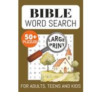 Bible Word Search Puzzle Book: Word Searches with Easy to Read Large Print about Religion, God, Jesus and More | 8.27 x 11.69 inches, 111 pages | 50+ Puzzles … Gift for Adults, Teens, Kids and Others