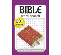 Bible word search puzzle book: Word searches with easy to read print about Bible, Jesus, and more /6x9 inches,110 pages / 50+ puzzles _ Gift for vacations, Holidays and Free times