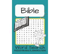 Bible Word Search Puzzle Book: Word Searches with Easy to Read Print about God, Jesus, the Bible, and More. 6x9 inches, 110 pages. 50+ puzzles … Gift for Vacations, Holidays, and Leisure Time