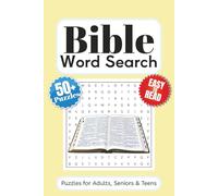 Bible Word Search Puzzle Book: Word Searches with Easy to Read Print About Jesus, The Gospel, God and More | 6x9 inches 110 pages | 50+ Puzzles … Gift for vacations, Holidays and Free Times