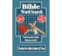 Bible Word Search Puzzle Book: Word Searches With Easy to Read Print about Jesus, Worshiping, Creation and More | 6x9 inches, 110 pages | 50+ Puzzles ... Gift for Vacations, Holidays and Free Times