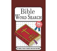 Bible Word Search Puzzle Book: Word Searches with Easy to Read Print about the Bible, Jesus, History and More | 6x9 inches, 110 pages | 50+ Puzzles... Gift for Vacations, Holidays and Free Times