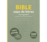 Bible Word Search with Large Letters: Over 1,200 words from the Bible, 80 puzzles with answers for adults